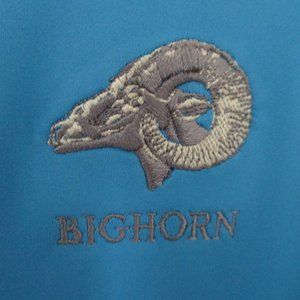 Chase54 Mens S/S Bighorn Golf Club Blue Polo Shirt - Size Medium